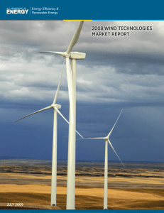2008 WIND TECHNOLOGIES MARKET REPORT JULY 2009 Energy Efficiency &amp;