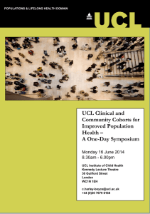 UCL Clinical and Community Cohorts for Improved Population Health –