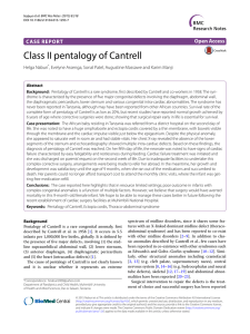Class II pentalogy of Cantrell CASE REPORT Helga Naburi