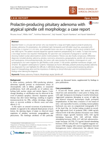 Prolactin-producing pituitary adenoma with atypical spindle cell morphology: a case report