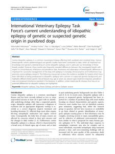 International Veterinary Epilepsy Task ’s current understanding of idiopathic Force