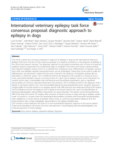 International veterinary epilepsy task force consensus proposal: diagnostic approach to