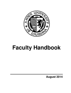 Faculty Handbook August 2014