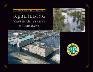 Rebuilding Xavier University Louisiana of