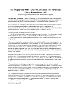 Tres Amigas files WITH FERC FOR America’s First Renewable