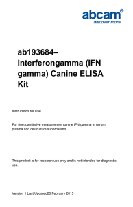 ab193684– Interferongamma (IFN gamma) Canine ELISA Kit