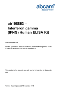 ab108863 – Interferon gamma (IFNG) Human ELISA Kit