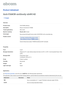 Anti-FAM3B antibody ab88142 Product datasheet 3 Images Overview