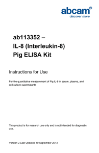 ab113352 – IL-8 (Interleukin-8) Pig ELISA Kit Instructions for Use