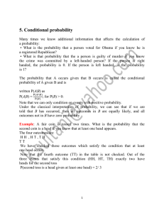 5. Conditional probability