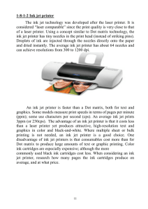 1-8-1-2 Ink jet printer