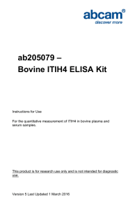 ab205079 – Bovine ITIH4 ELISA Kit