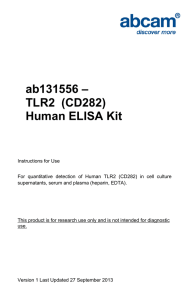 ab131556 – TLR2  (CD282) Human ELISA Kit