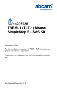 ab206986  – TREML1 (TLT-1) Mouse SimpleStep ELISA® Kit