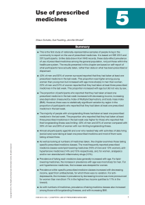 5 Use of prescribed medicines