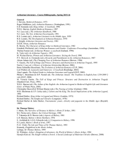 Arthurian Literature - Course Bibliography, Spring 2015-16  General Medieval Romance