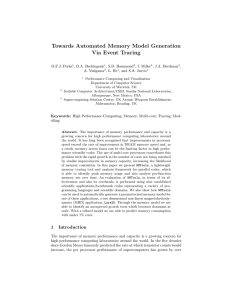 Towards Automated Memory Model Generation Via Event Tracing