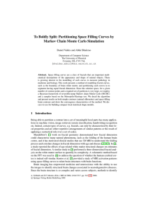 To Boldly Split: Partitioning Space Filling Curves by