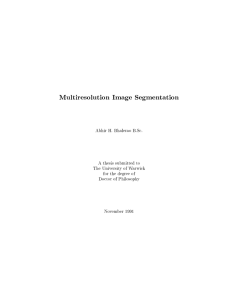 Multiresolution Image Segmentation