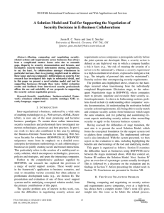 A Solution Model and Tool for Supporting the Negotiation of