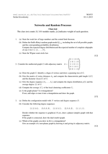 Networks and Random Processes Class test