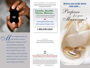 Prepare Marriage! for your 1-800-ASK-UGA1