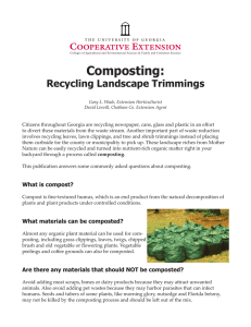 Composting:  Recycling Landscape Trimmings