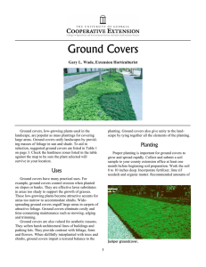 Ground Covers Gary L. Wade, Extension Horticulturist