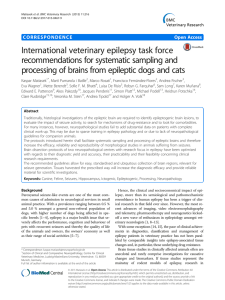 International veterinary epilepsy task force recommendations for systematic sampling and