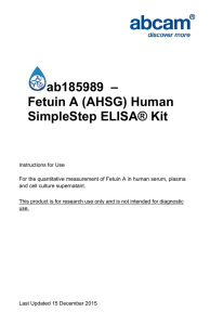 ab185989  – Fetuin A (AHSG) Human SimpleStep ELISA® Kit