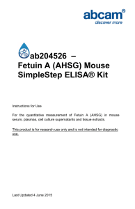 ab204526  – Fetuin A (AHSG) Mouse SimpleStep ELISA® Kit