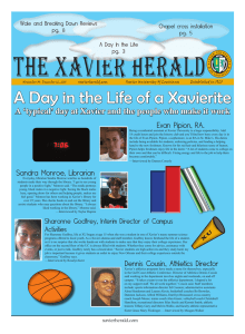 The Xavier herald A Day in the Life of a Xavierite