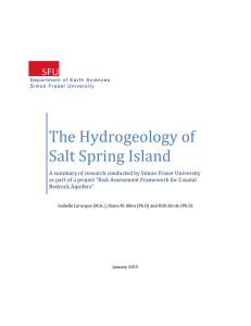 The Hydrogeology of Salt Spring Island