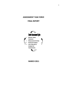 ASSESSMENT TASK FORCE FINAL REPORT