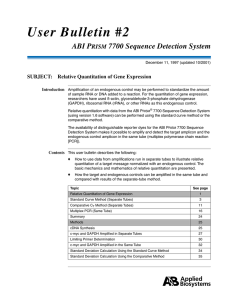 User Bulletin #2 ABI P 7700 Sequence Detection System