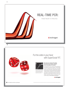 REAL-TIME PCR: Put the odds in your favor with SuperScript