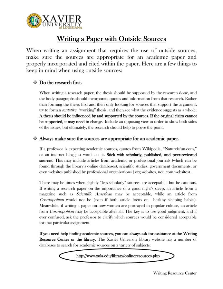 how to properly cite sources in research paper