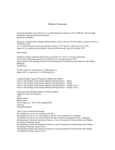 Pediatric Pneumonia