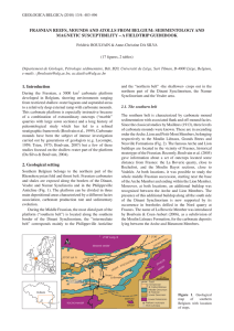 Frasnian reeFs, mounds and atolls From Belgium: sedimentology and