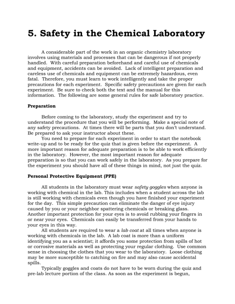 essay on safety in chemical industry