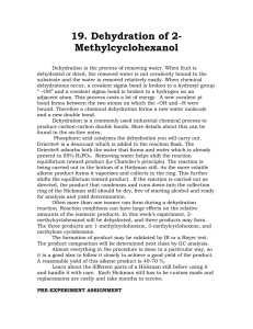 19. Dehydration of 2- Methylcyclohexanol