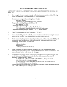 REPRESENTATIVE CARBON COMPOUNDS ABLE TO: 1.