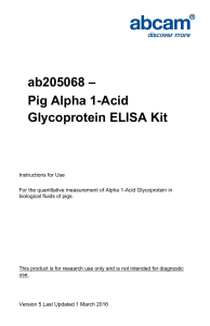 ab205068 – Pig Alpha 1-Acid Glycoprotein ELISA Kit