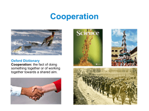 Cooperation Oxford Dictionary Cooperation: something together or of working