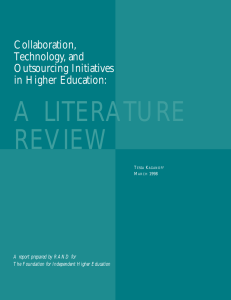 A LITERATURE REVIEW Collaboration, Technology, and