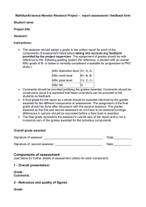 –  report assessment / feedback form MathSys/Erasmus Mundus Research Project