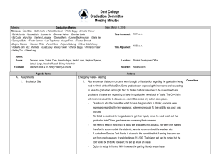 Diné College Graduation Committee Meeting Minutes