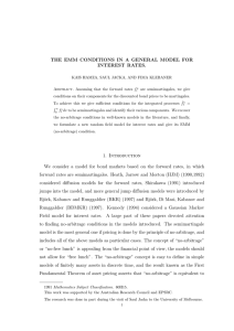 THE EMM CONDITIONS IN A GENERAL MODEL FOR INTEREST RATES.