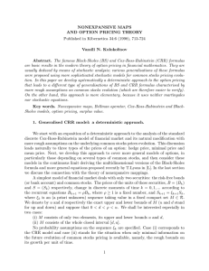 NONEXPANSIVE MAPS AND OPTION PRICING THEORY Published in Kibernetica 34:6 (1998), 713-724