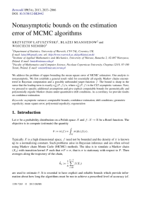 Nonasymptotic bounds on the estimation error of MCMC algorithms